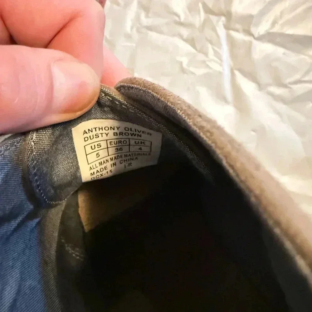 Tommy Hilfiger Boots Youth 5 boys  Anthony Oliver Two Eye Chukka Brown Fabric